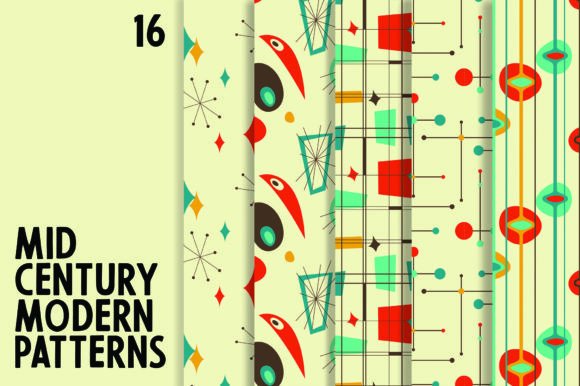 16 Mid Century Modern Patterns: A Guide to Choosing and Using Them Effectively