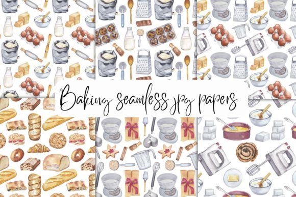 Baking Seamless Patterns Food Jpg Papers: A Creative Resource for Designers and Enthusiasts