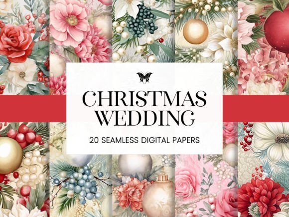 Christmas Wedding Lace Floral Patterns