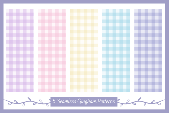 Discover the Charm of Cute Gingham Patterns with Pastel Colors