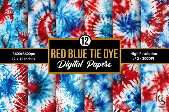 Exploring the Versatility of Patriotic Red Blue Tie Dye Patterns in Modern Design