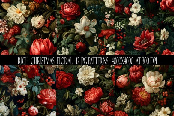 Exploring the World of Rich Christmas Floral Patterns
