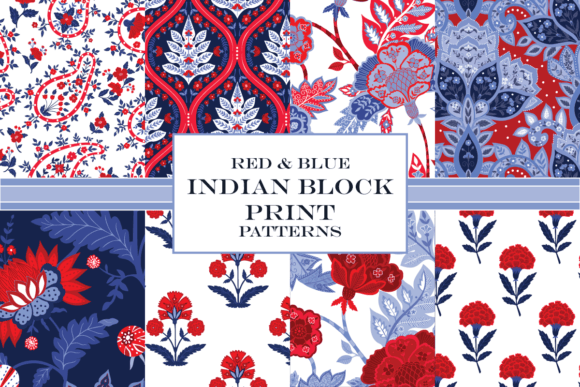 Indian Block Print Red and Blue Patterns: A Timeless Art in Modern Design