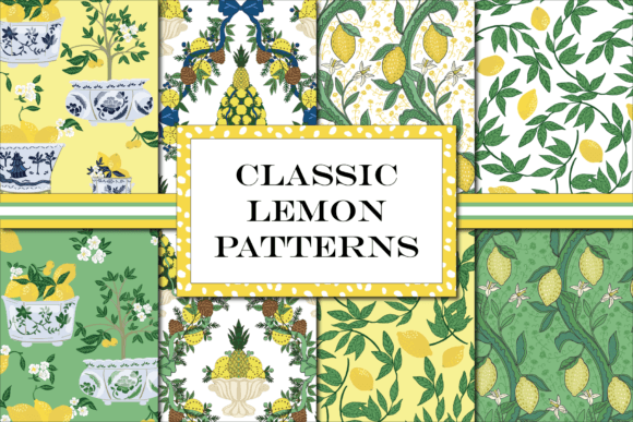 Lemon Pattern Designs, Repeat Patterns
