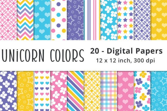 Pink Blue Purple Yellow Patterns
