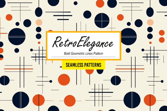 RetroElegance Bold Lines Dot Patterns