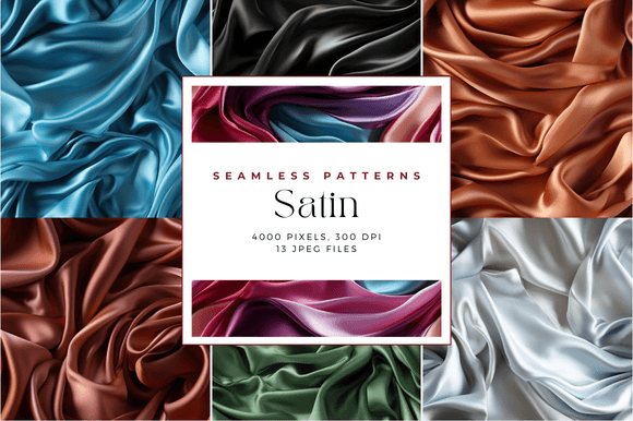 Satin Seamless Patterns for Creative Crafting