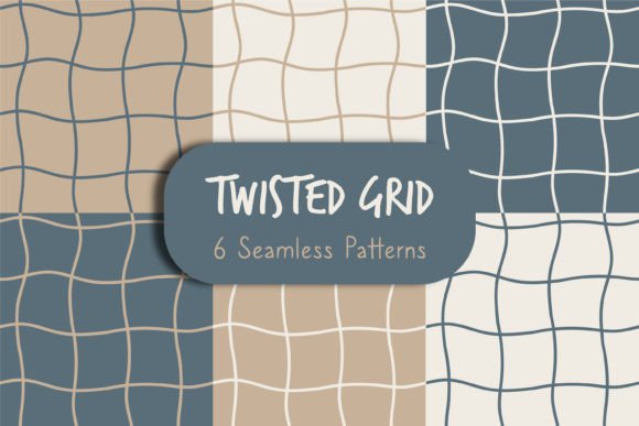 Twisted Grid Seamless Patterns