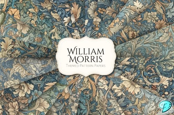 William Morris Style Seamless Patterns