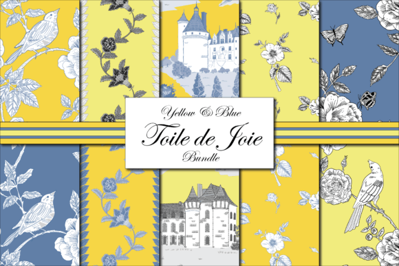 Yellow Toile Patterns Yellow and Blue: A Strategic Design Tool for Creativity and Communication